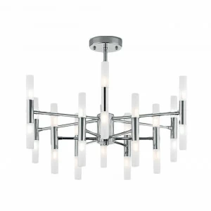 Люстра светодиодная подвесная хром Bogates Bastone 549 BOGATES ДИЗАЙНЕРСКИЕ, BASTONE 00-3834548 Белый;хром
