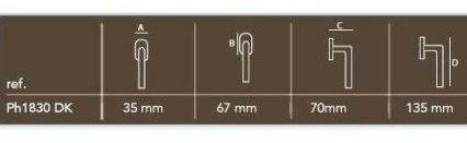 Dauby Металлическая оконная ручка Pure® 7359 - Вид №4
