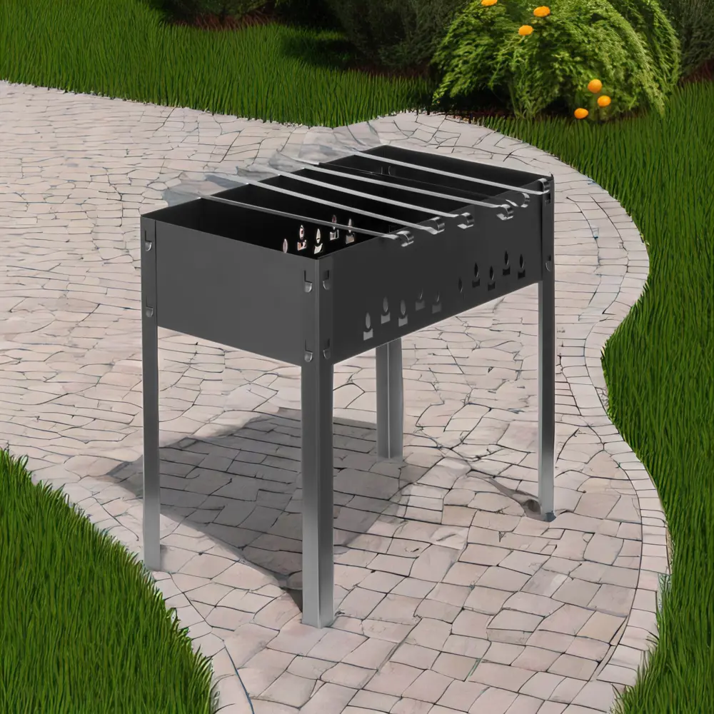 GRILLKOFF Стандарт - складной мангал с шампурами для пикника 14178942 STLM-0958834 - Вид №5