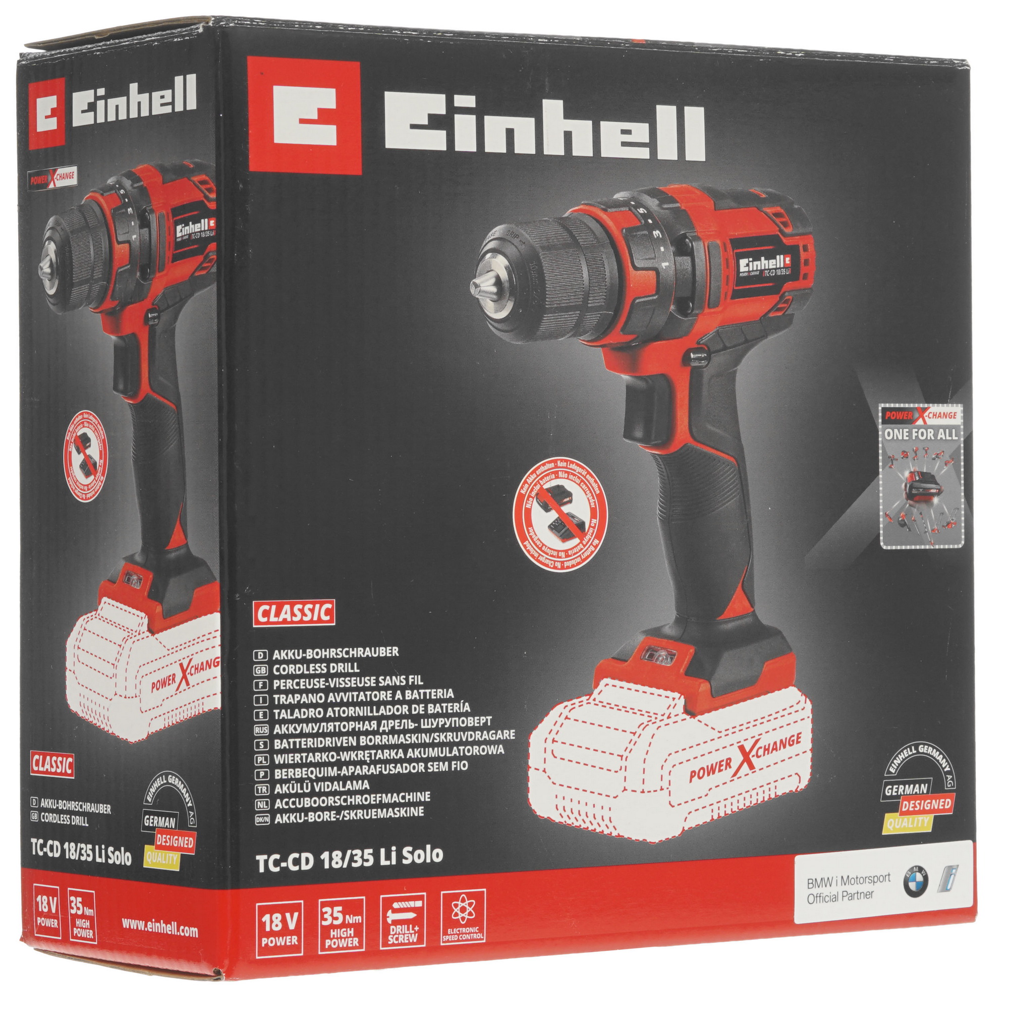 Дрель-шуруповерт Einhell TC-CD 18/35 Li-Solo Power X Change 18V  , Без ЗУ, Без АКБ 5308580 STDN-0136528 - Вид №6