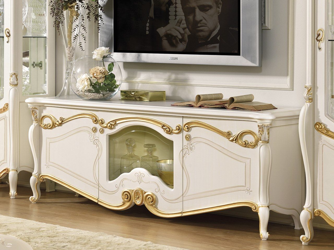 Деревянный шкаф для телевизора с распашными дверцами CASA +39 La Fenice ARCH-00109856