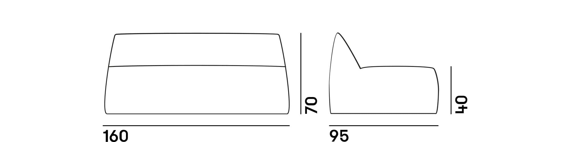 2-местный тканевый садовый диван GART Ginosa ARCH-00065449 - Вид №6