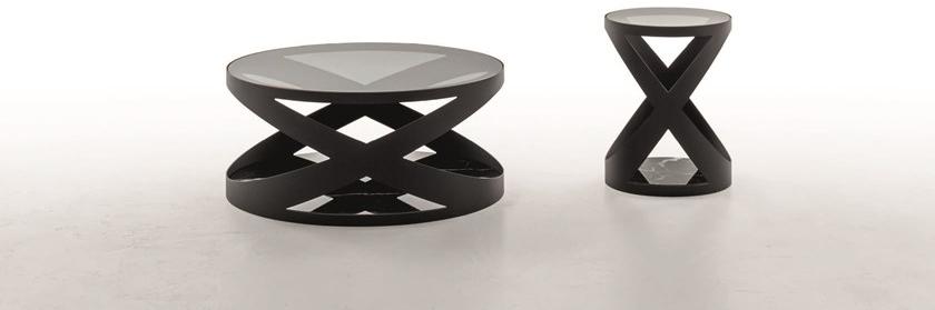 Tonin Casa Высокий стол из стекла и металла с мраморным основанием  T6232  - Вид №1