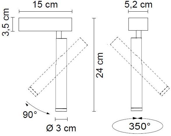 EGOLUCE Регулируемый светодиодный прожектор Newton 4610 - Вид №1