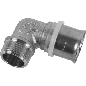 Угол комбинированный 90° Valtec 3/4"x26 мм НР никелированная латунь VTM.253.N.002605 15474698 STLM-2039849