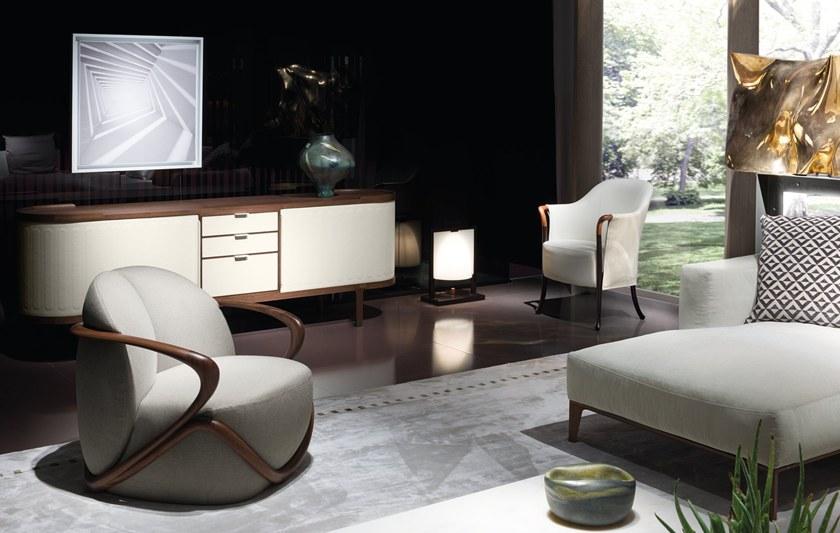 Giorgetti Кресло из ткани с подлокотниками sun-id-1372147 - Вид №5