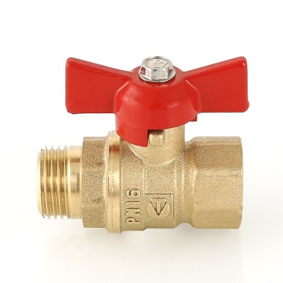 VT.123.G.05 Кран шаровой «СТАНДАРТ» с ручкой-бабочкой и внутренней–наружной резьбой Valtec 3/4"  - Вид №4