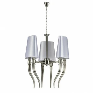 Люстра подвесная белая Newport 7236/C NEWPORT ДИЗАЙНЕРСКИЕ 00-3834296 Белый;хром