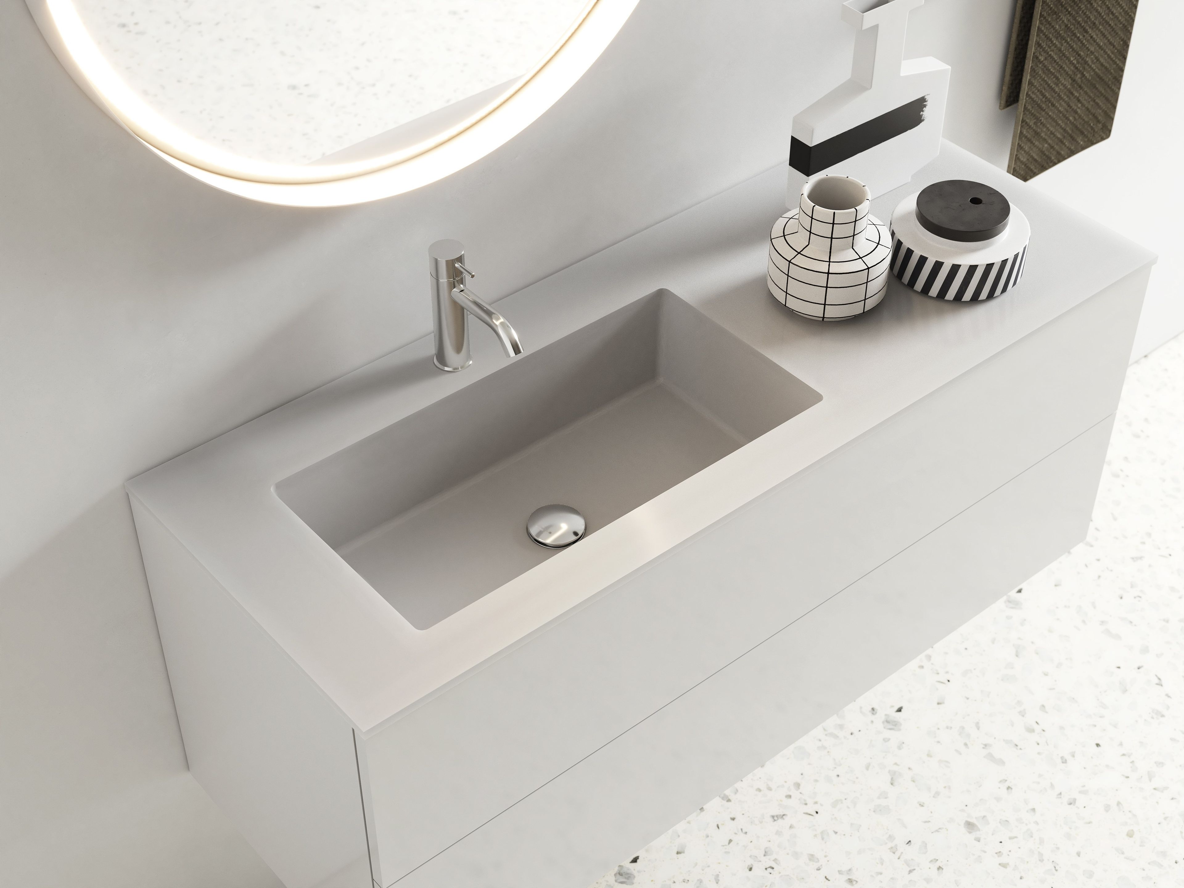 Деревянный подвесной умывальник Moab блок ARCH-00069709 - Вид №4