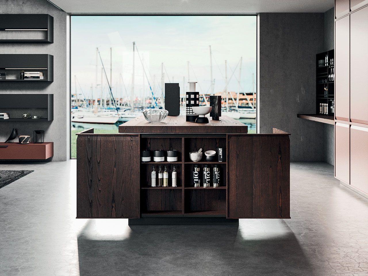 Встроенная кухня с островом Arrital Ak_07 ARCH-00004919 - Вид №2