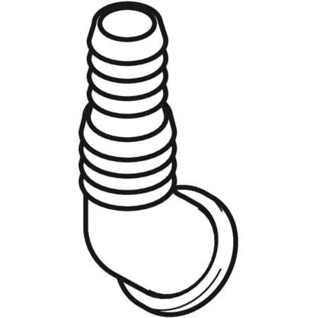 242.691.11.1 Угловой шланговый соединитель Geberit для сифона наружного монтажа для приборов Geberit  - Вид №1