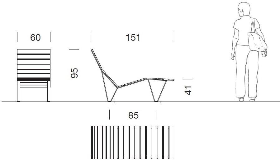 URBIDERMIS Деревянное кресло для отдыха Harpo sun-id-1406832 - Вид №3