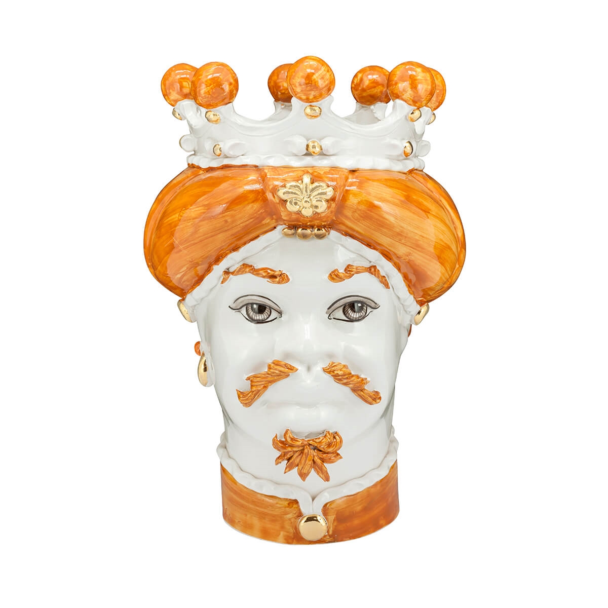 200843-WT ABHIKA ВАЗА MORO MAN MEDIUM NEW WHITE MATT  - Вид №4