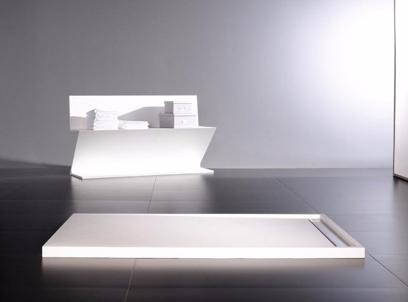 KRION Прямоугольный душевой поддон из krion® в современном стиле Ras sun-id-1460625 - Вид №2