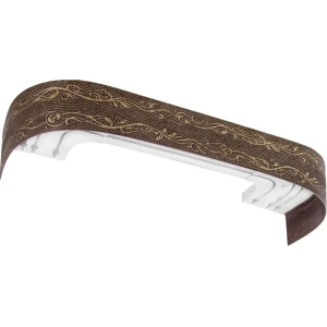 Карниз трехрядный составной Элиза 300 пластик цвет шоколад