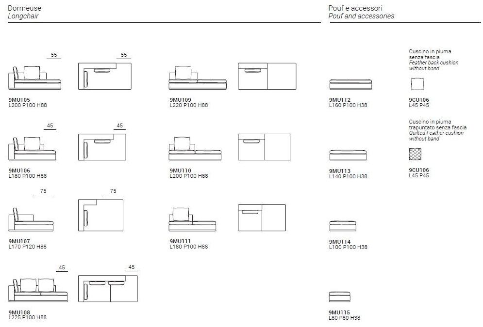 Marelli 4-х местный тканевый диван sun-id-1380166 - Вид №8