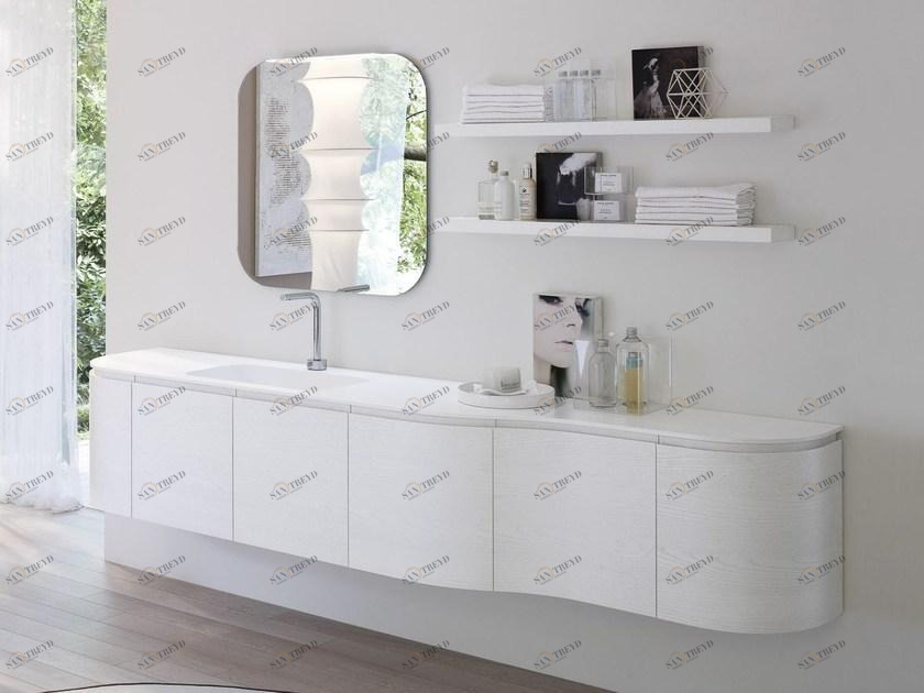 Ideagroup Тумба под умывальник с зеркалом My seventy plus sun-id-1453347