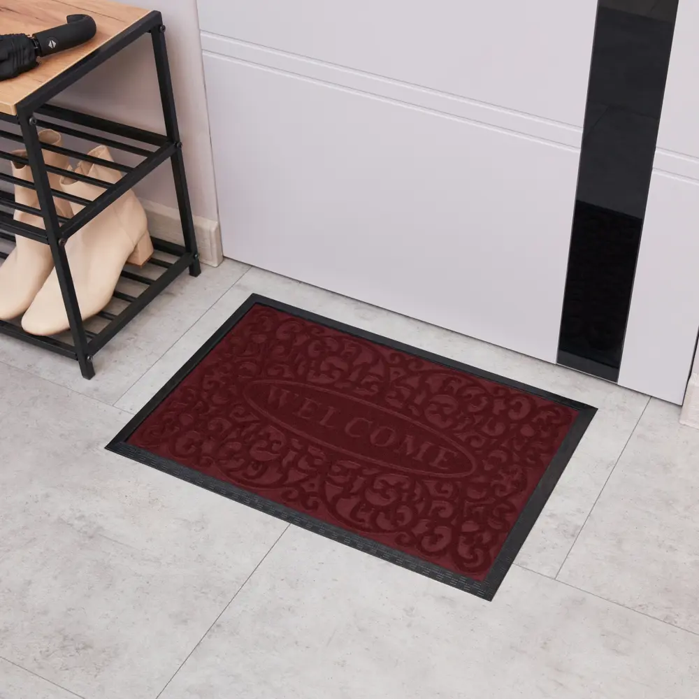 Коврик придверный INSPIRE Lenzo 40×60 см из переработанных материалов 82761219 STLM-0035635