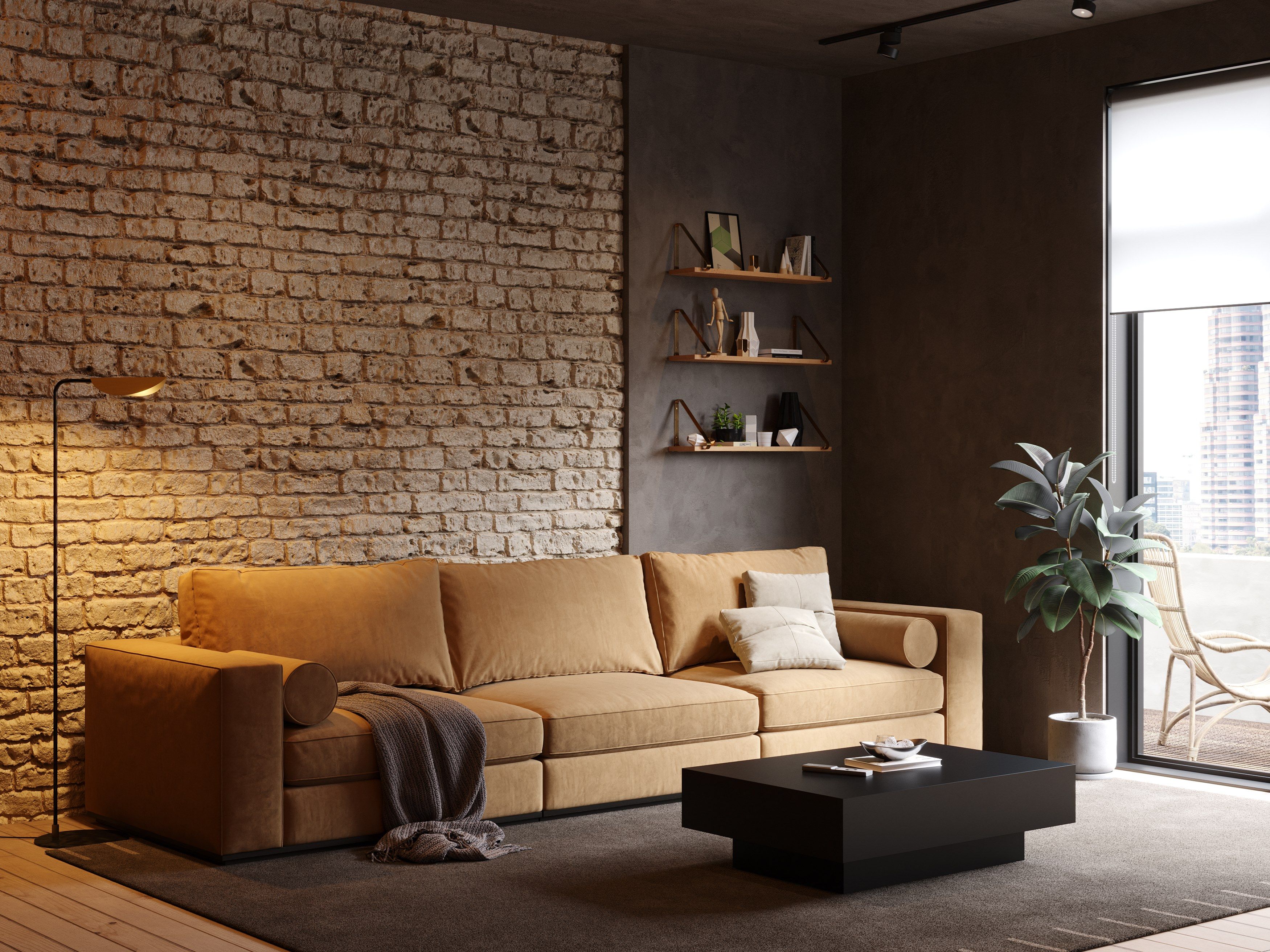 Деревянный прямоугольный низкий журнальный столик Stylish Club Porto ARCH-00103653 - Вид №4