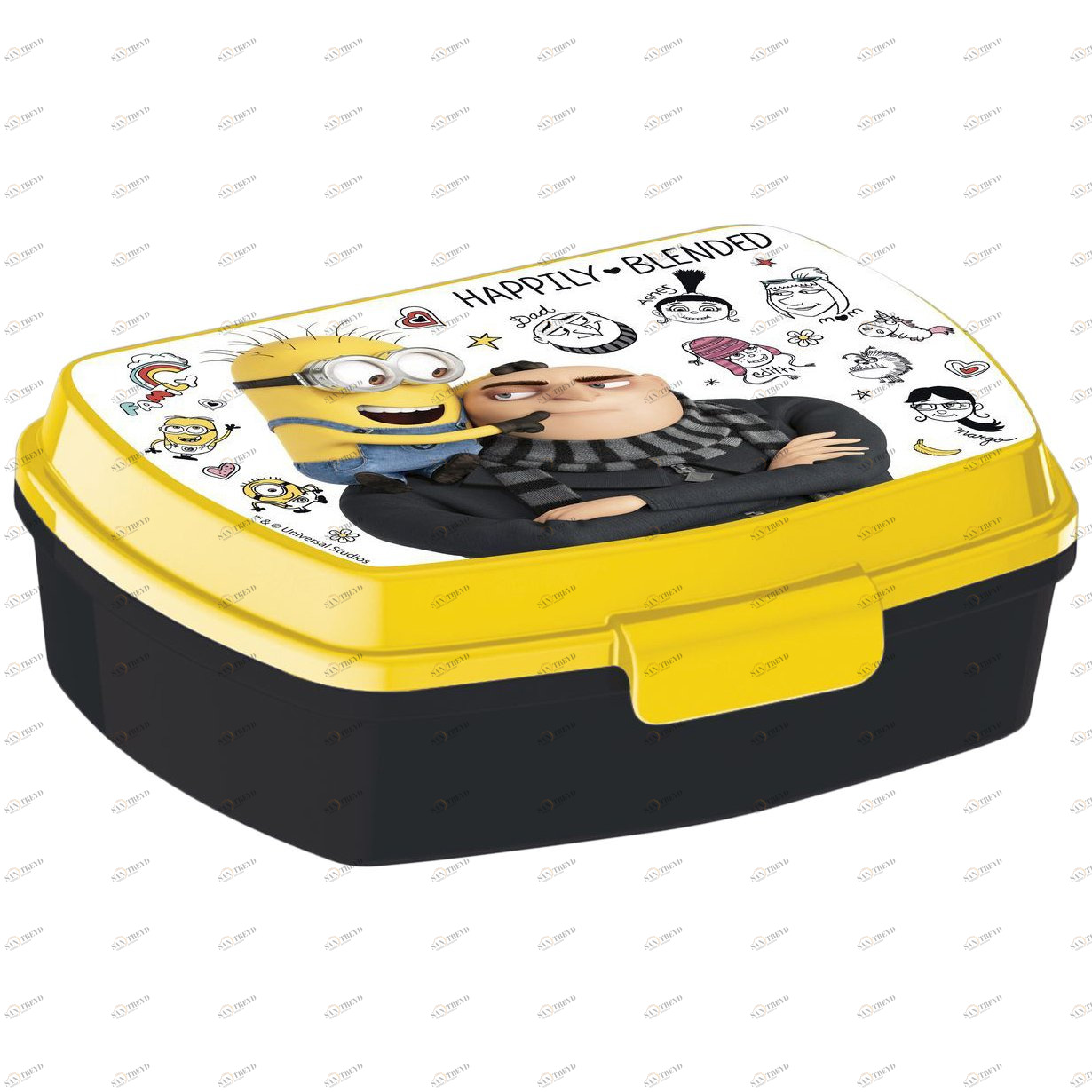 Ланч-бокс пластиковый "Гадкий я 3", 17х14х5,6 см ND PLAY ГАДКИЙ Я 3 335810 Черный;желтый Santreyd 