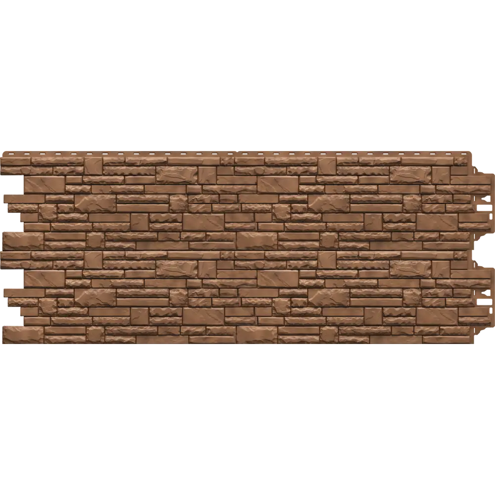 Фасадная панель Dacha Сланец колотый тёмно-коричневый 0.49 м² Stern STLM-2133054 - Вид №2