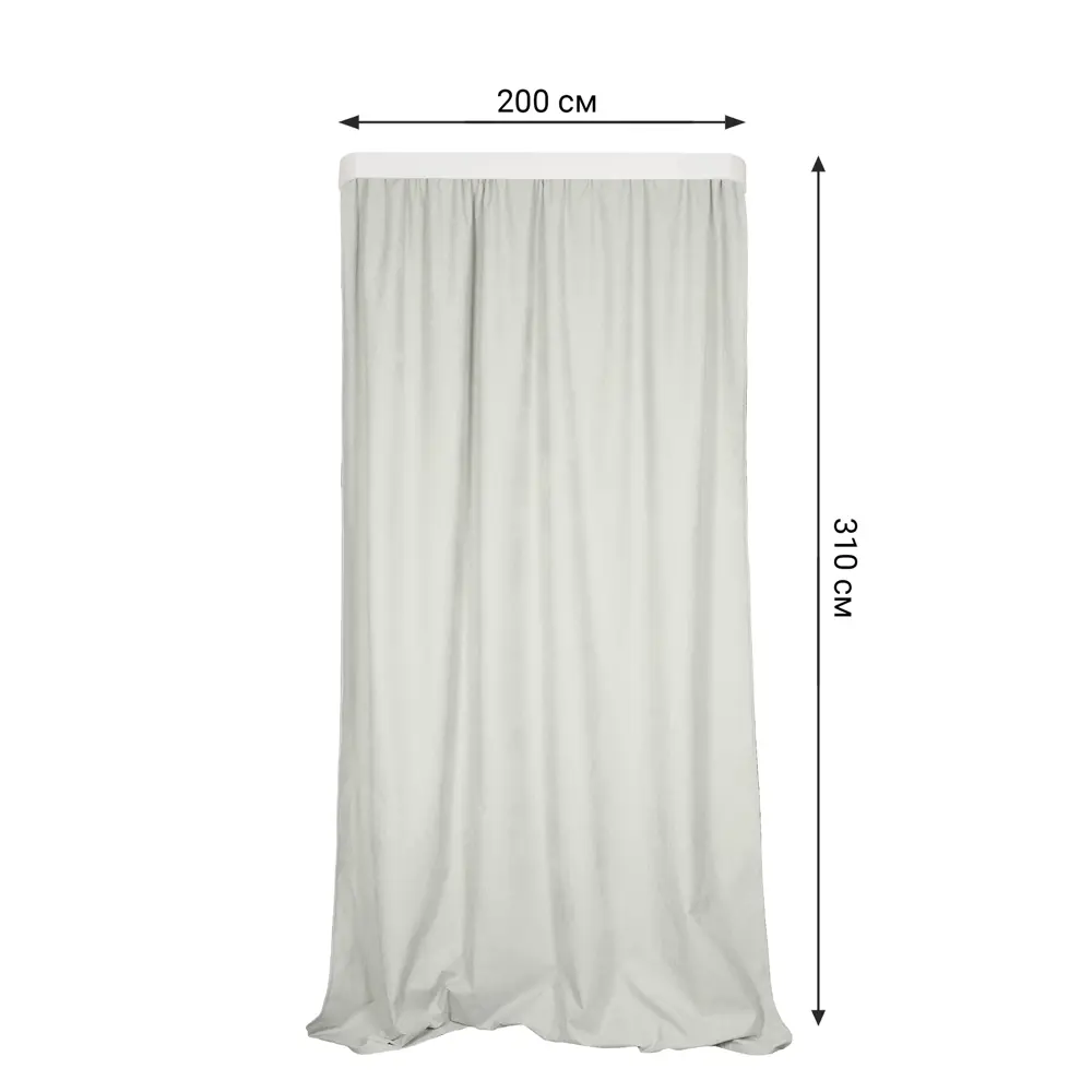 Штора на ленте блэкаут Радость 200x310 см цвет экрю 89447047 STLM-2146557 Santreyd  - Вид №1