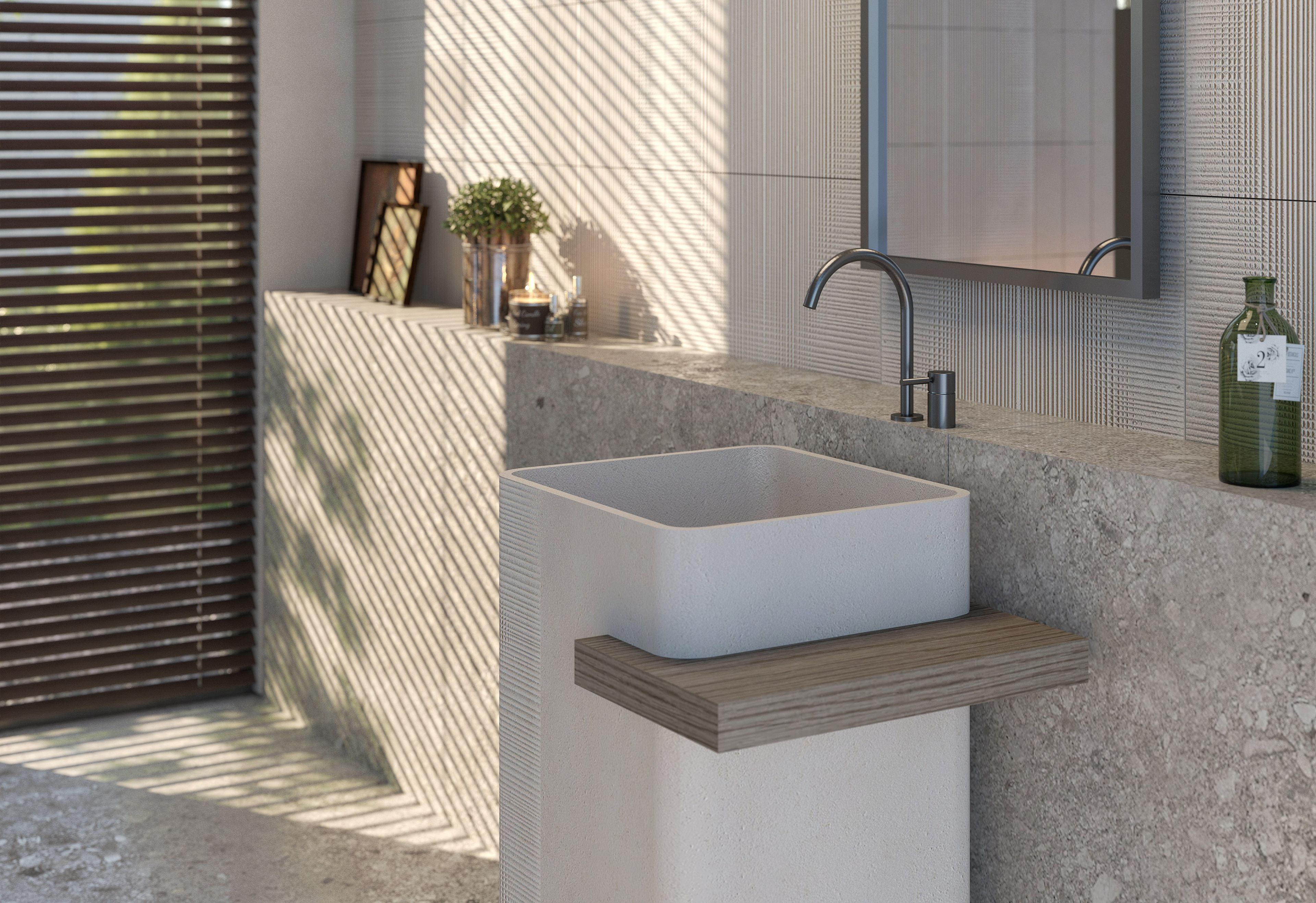 Отдельно стоящий умывальник из натурального камня Davani Meridian ARCH-00138139 - Вид №4
