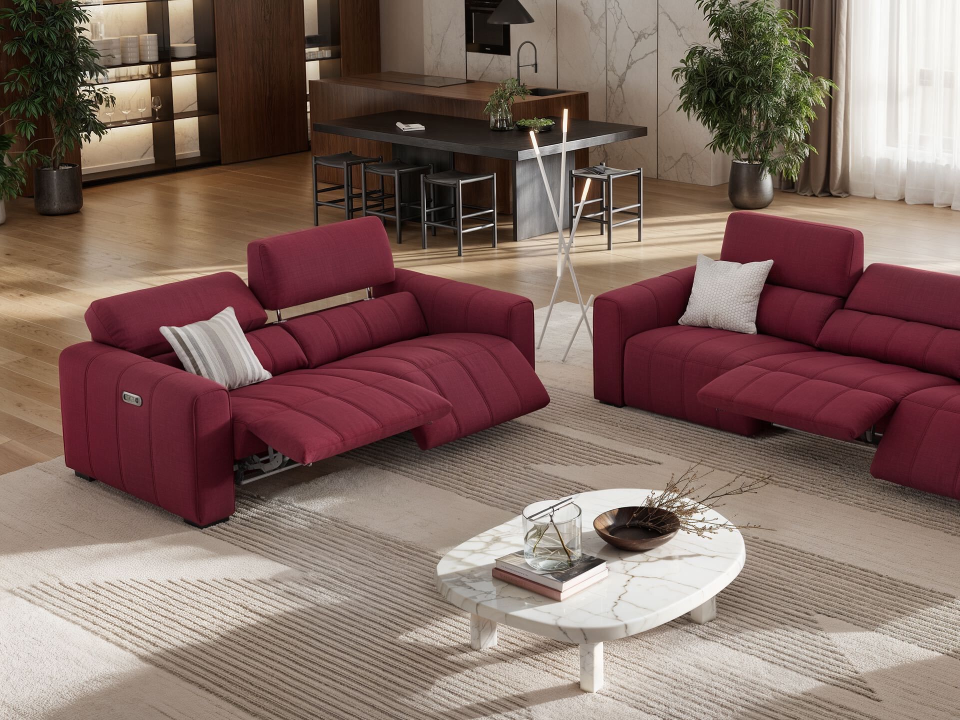 3-местный тканевый диван Sofanella Малибу ARCH-00092710 - Вид №5