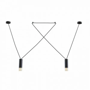 Светильник потолочный светодиодный на 2 лампы черный Davida MOD035PL-02B TECHNICAL TECHNICAL 00-3957064 Черный