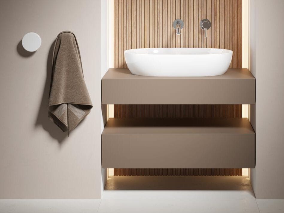 Подвесная консоль для умывальника с ящиками Domus Falerii линейка ARCH-00137902