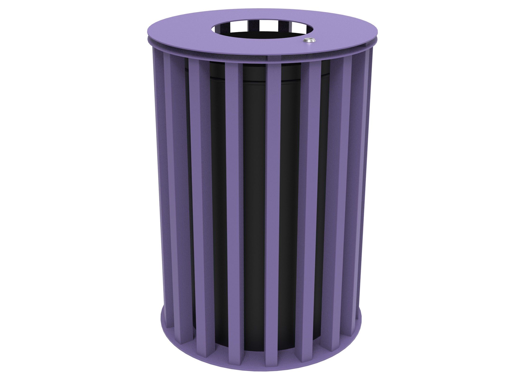 Оцинкованная стальная корзина для мусора с крышкой Lazzari Динамо ARCH-00087800 - Вид №34