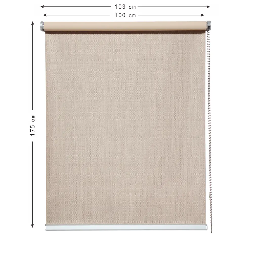 INSPIRE Natal - Рулонные шторы блэкаут с полным затемнением в бежевом цвете 82689639 STLM-0034130 - Вид №2