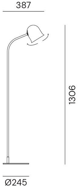 Il Fanale Регулируемый металлический торшер Narciso G4a1 / g4b1 / g4d1 - Вид №3