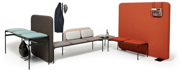 Diemme Отдельностоящая офисная перегородка из ткани Snake sun-id-1359790 - Вид №3