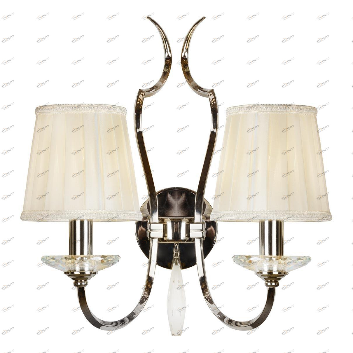 Бра настенное белое iLamp Charm W2508-2 Nic ILAMP CHARM 00-3949157 Белый 