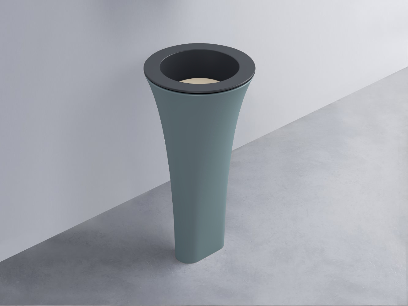 AMLA45-BA+AMPILT-LN+AMCOLT-PL Раковина Amedeo Tondo отдельностоящая cielo Enjoy + Amedeo Ceramica Cielo