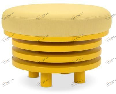 Adrenalina Пуф из круглой ткани с обивкой Roche sun-id-1463282