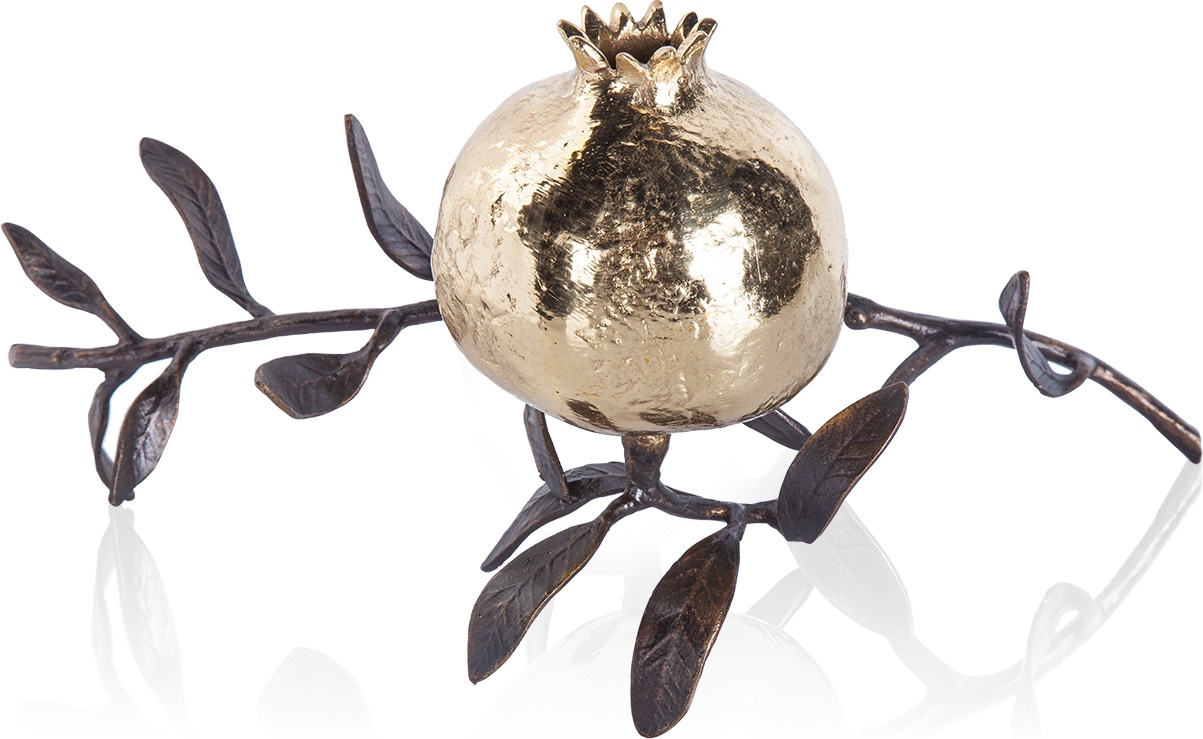 10613722 Michael Aram Подсвечник Michael Aram Золотой гранат 15см, латунь Латунь 