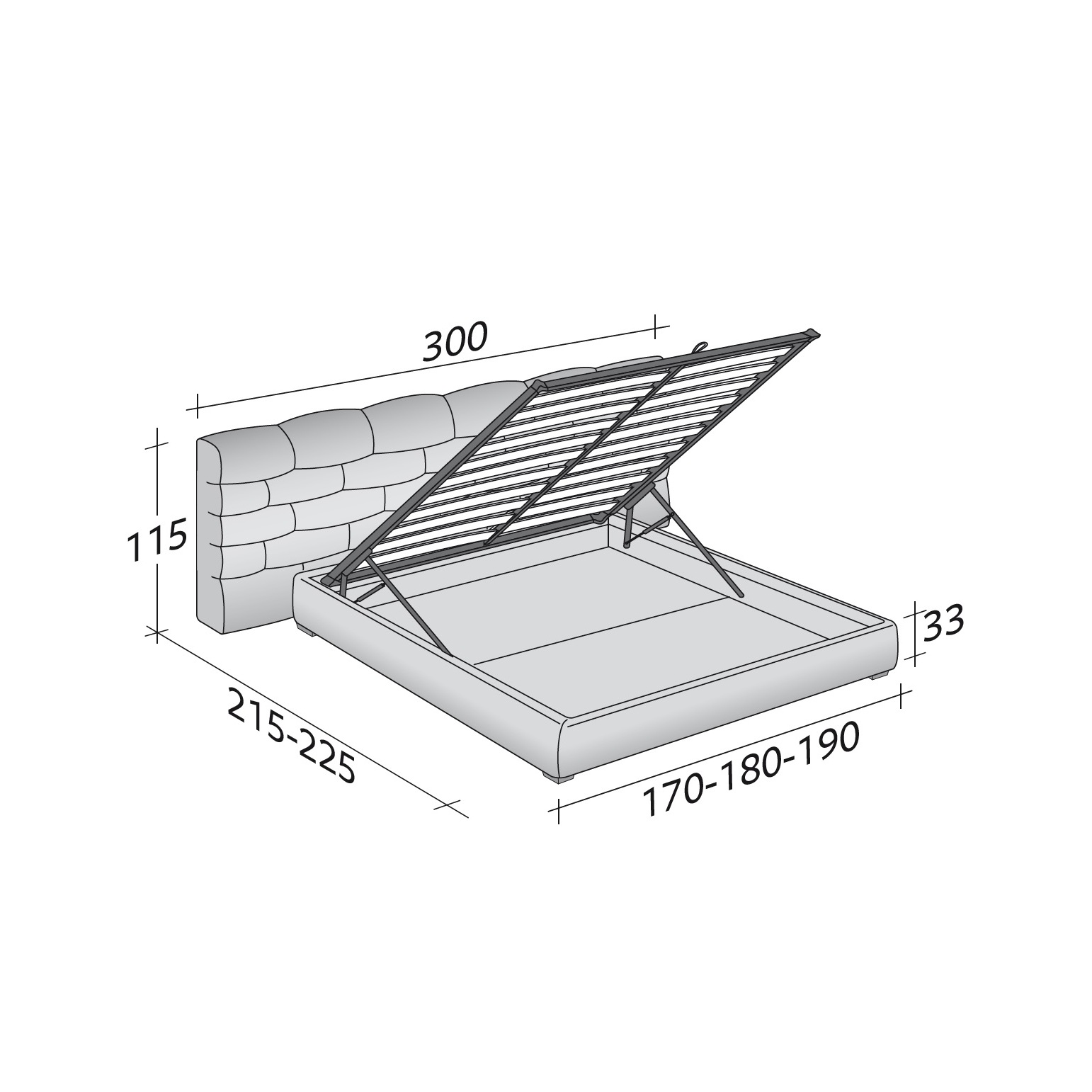 Кровать / Majal Flou sun-id-375732 - Вид №2