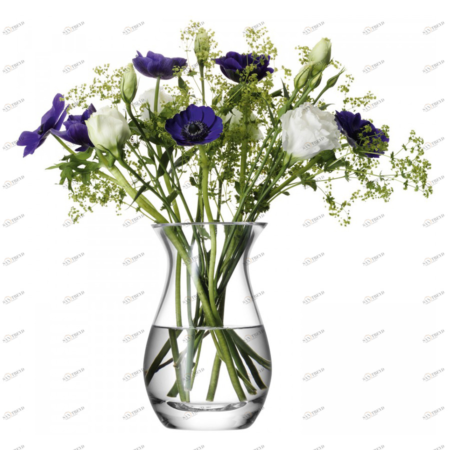 Ваза округлая прозрачная 17,5 см Flower LSA INTERNATIONAL - 253351 Прозрачный 