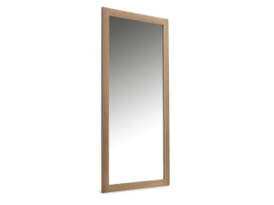 Прямоугольное зеркало из массива дерева с настенной рамкой