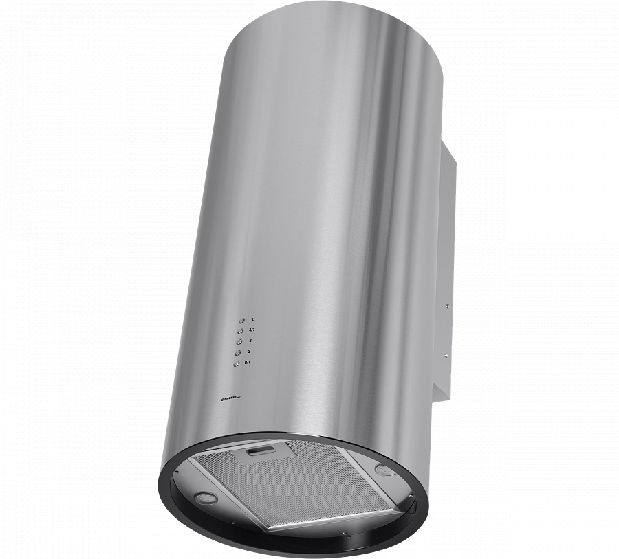 LEE WALL (C) 39 INOX Вытяжка l/ вытяжка с настенным креплением, максимальная производительность 1000 м3/ч,рассчитанная на кухню до 40 м2 с низким уровнем шума 52 дб, нержавеющая сталь Maunfeld Santreyd  - Вид №2