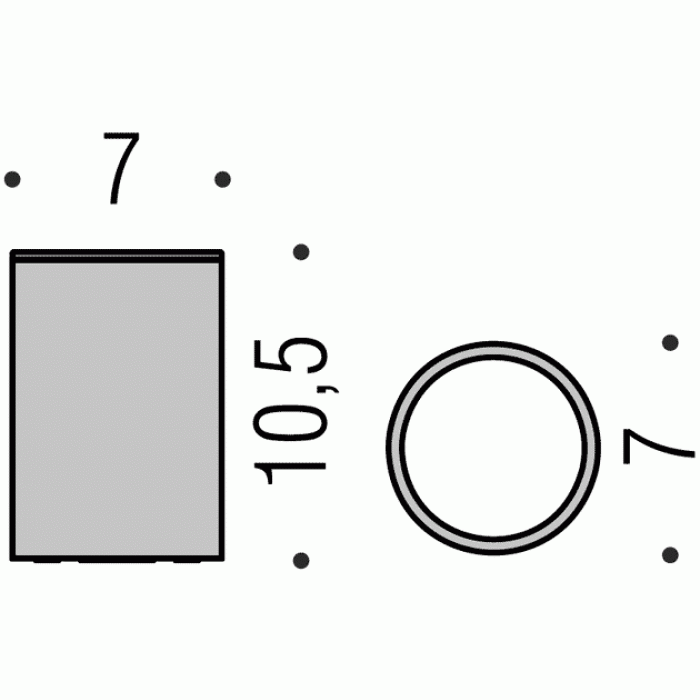 W4941.NM Стакан DESIGN настольный цвет Черный матовый COLOMBO PLUS Colombo Design - Вид №1