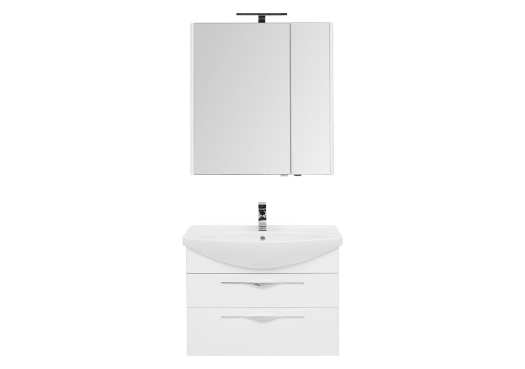 Мебель для ванной Aquanet Ирвин 85 белый 00210254 - Вид №2
