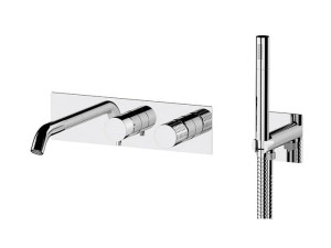 Настенный встраиваемый набор для ванны с пластиной