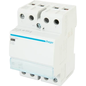 Контактор модульный Hager 2НО, 63А, 230 В, 3 М