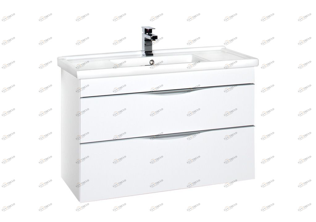 Тумба с раковиной Aquanet Эвора 100 белый 0018519500182325