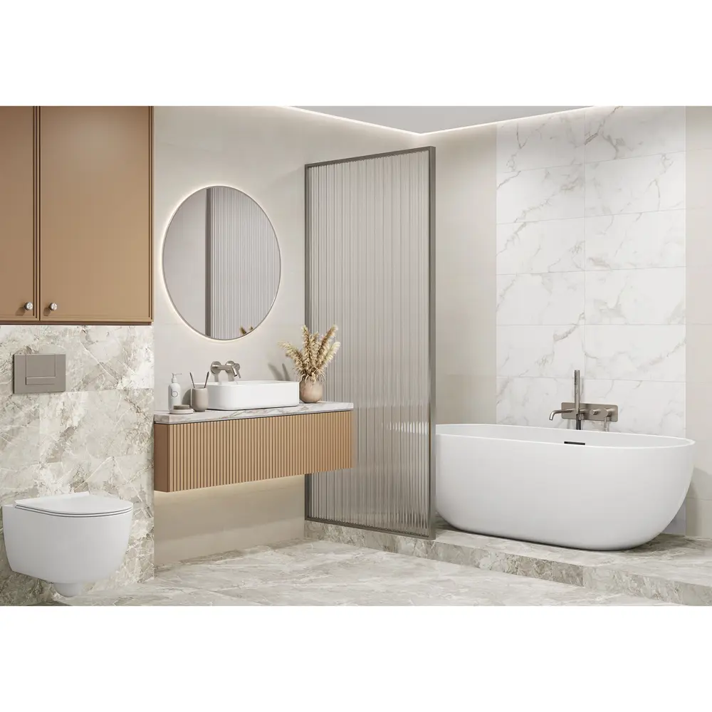 Настенная плитка Alma Ceramica Opera 07 30x60 см 1.98 м² матовая цвет белый 89457782 STLM-2181748 - Вид №3