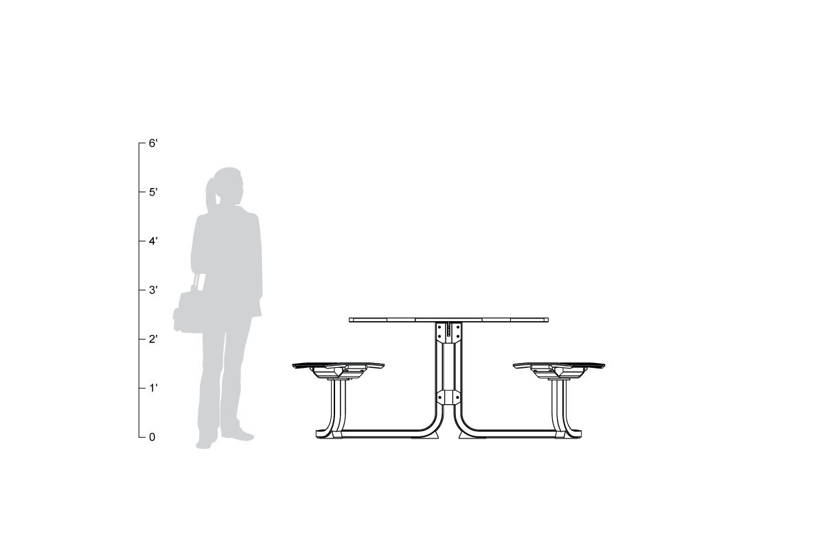 FSRT159 Ансамбль касательного стола  Forms-surfaces  - Вид №12
