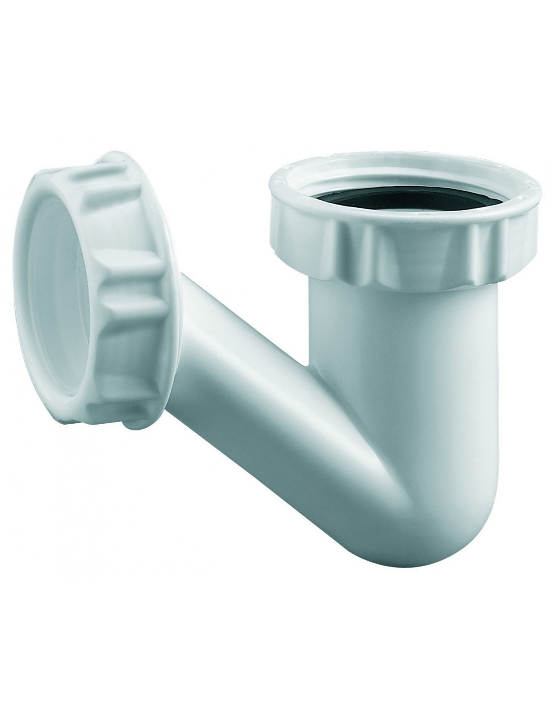 618000 001 00  V-образный сифон для умывальника или биде, h. 79 мм, сверхкомпактный, выход 32 мм, белый Valentin Белый 